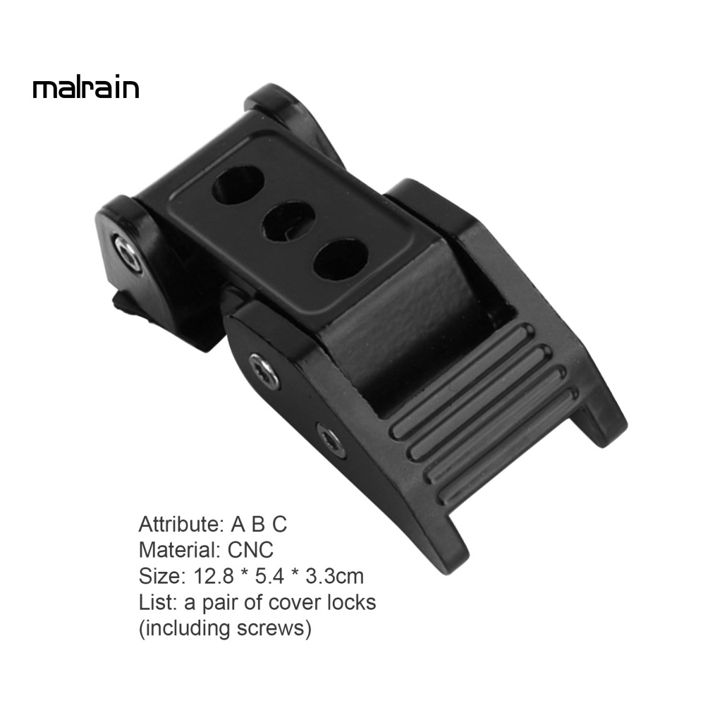 1 Cặp Chốt Khóa Nắp Ca Pô Bằng Hợp Kim Nhôm Cho Jeep Wrangler JK JL 07-21