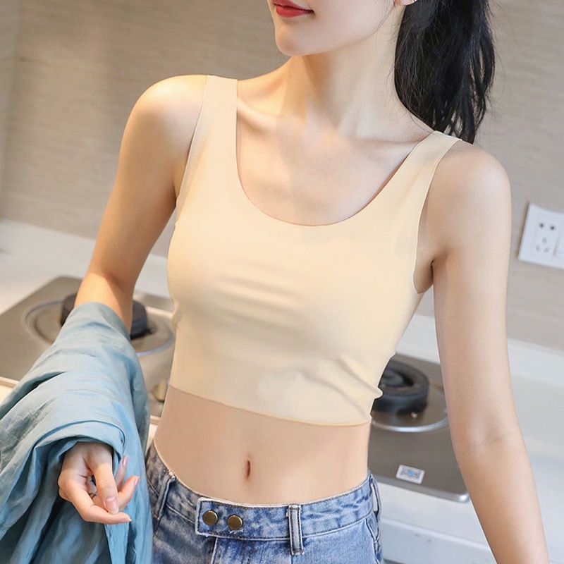 Áo Ngắn Không Đường May Siêu Mỏng Bằng Lụa Mát Thời Trang Mùa Hè Hàng Mới 2023 Dành Cho Bạn Nữ