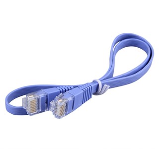 1Pcs Super High Speed Rj45 Cat6 8P8C Flat Ethernet Patch Network Lan Cable 0.5M [Q/2]