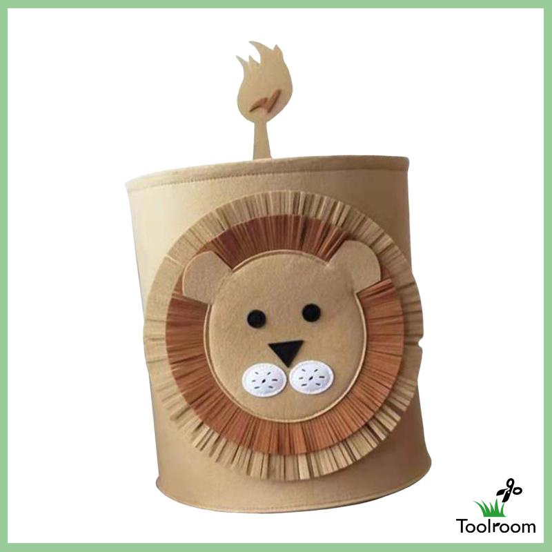 Giỏ Đựng Đồ Giặt / Đồ Chơi Bằng Vải Nỉ Chống Nước Sắp Xếp Gọn Gàng Cho Bé