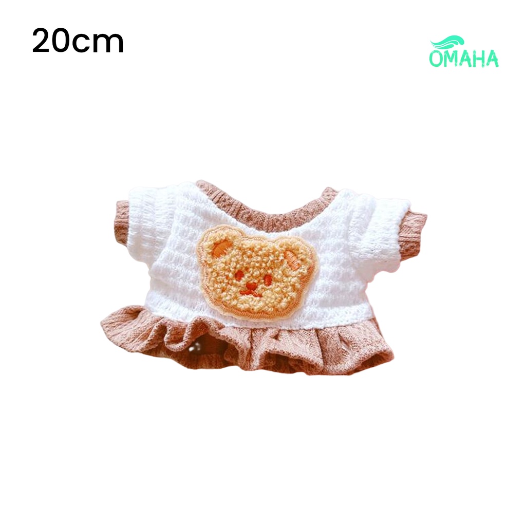 Búp Bê Nhồi Bông Vải Cotton Mềm Mại Hình Chú Gấu Dùng Làm Trang Phục Chụp Ảnh