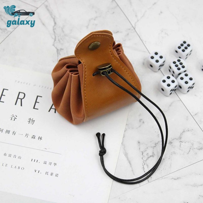 Galaxy Túi Da Pu Dây Rút Đa Năng Đựng Tiền Xu / Chìa Khóa Tiện Dụng Ốp
