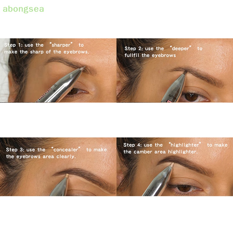 Bút Kẻ Lông Mày 4 Trong 1 Chống Nước Và Mồ Hôi 4 Màu Sắc Chọn Lựa