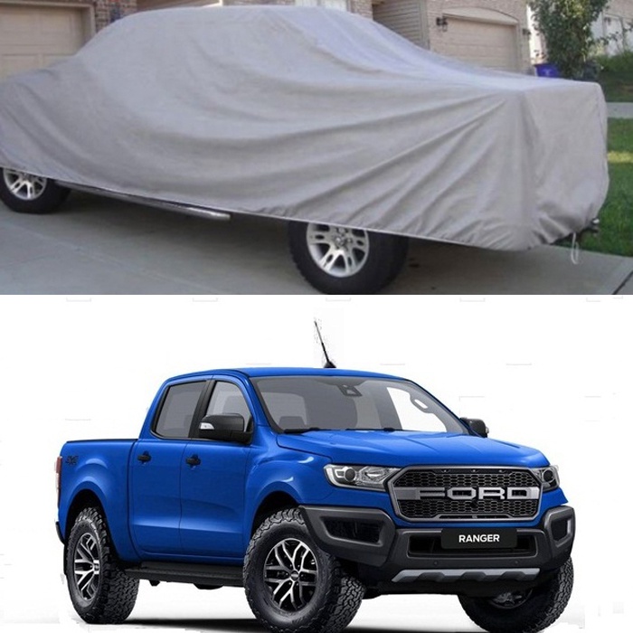 Bạt Phủ xe Bán Tải Ford Ranger Vải Dù Cao Cấp Siêu Bền Chống Mưa Nắng Bảo Vệ Xe