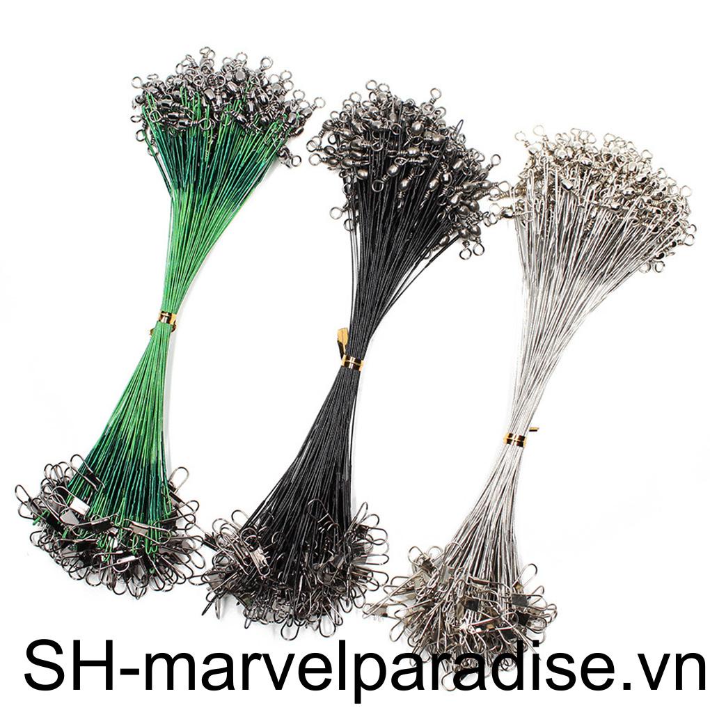 Set 20 Dây Câu Cá 20cm Chống Cắn Có Lõi Xoay