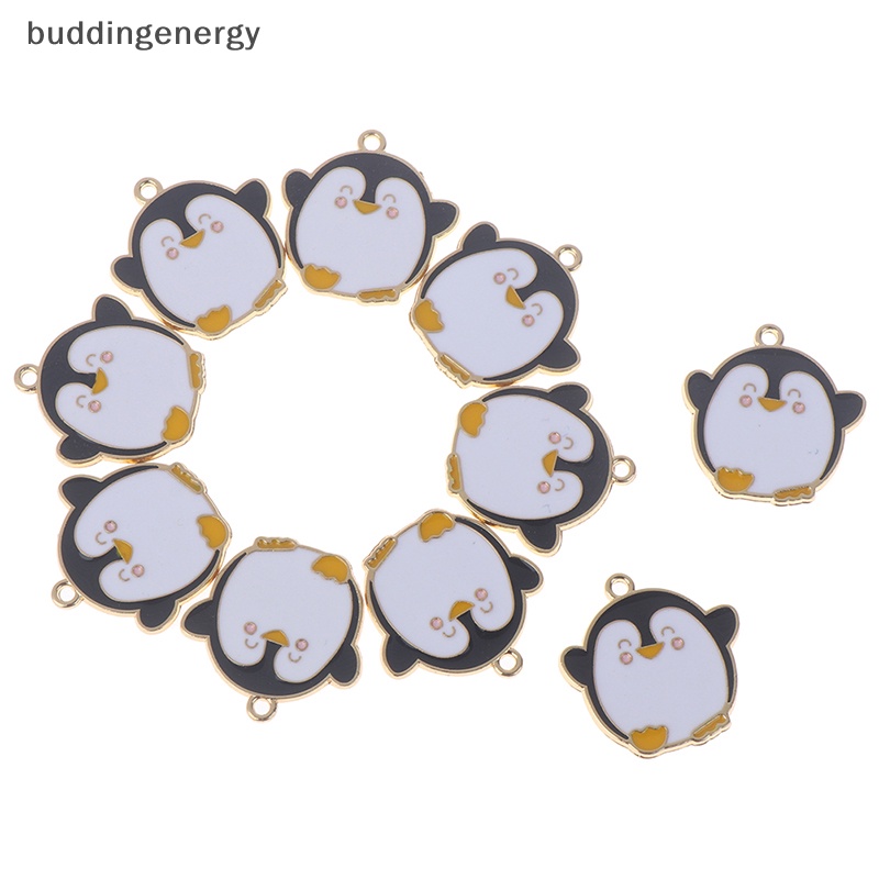{BUDDI} Set 10 Mặt Dây Chuyền Hình Chim Cánh Cụt Hoạt Hình {BUDDI {buddingenergy}