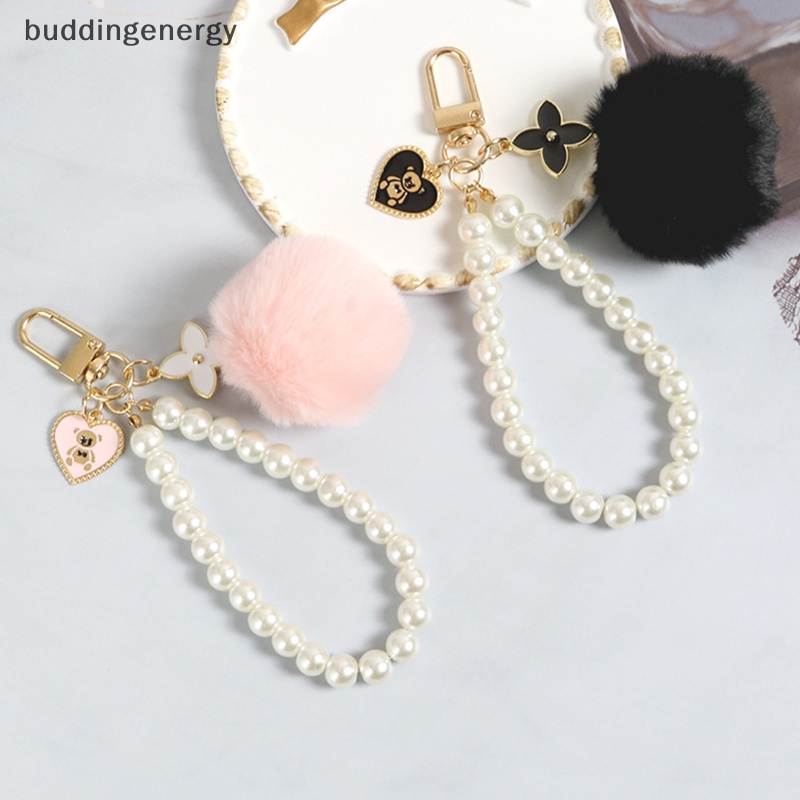 {BUDDI} Ins Mới Móc Khóa Hình Gấu Hồng Đen Đáng Yêu Dành Cho Nữ {Buddingergy}