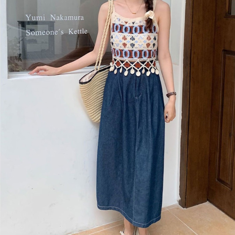 Áo Crop Top Dệt Kim Không Tay Thời Trang Mùa Hè Y2k