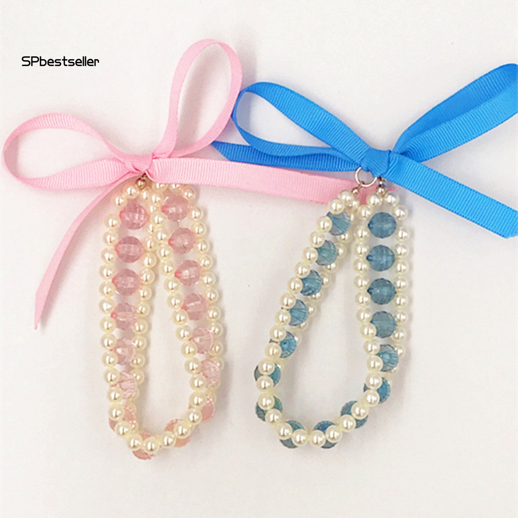 Vòng Cổ Ngọc Trai Nhân Tạo Bằng Acrylic Trang Trí Vòng Tay Cho Thú Cưng