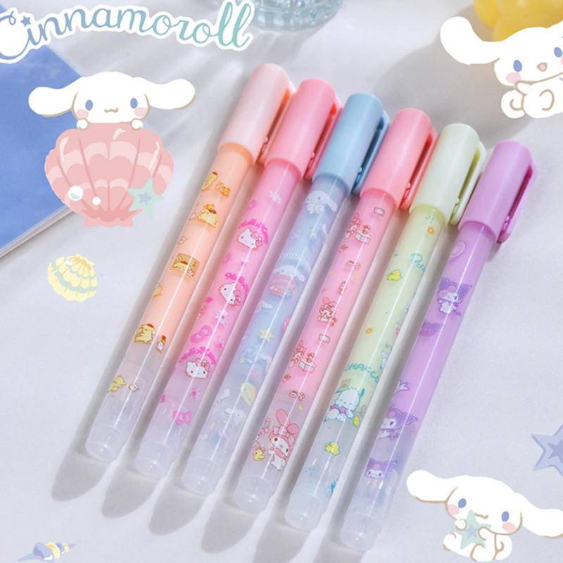 Bút Keo Dán Tự Dính Nhanh Khô Họa Tiết Chấm Bi Sanrio Mymelody Kuromi Cinnamoroll Pom Purin Pochacco
