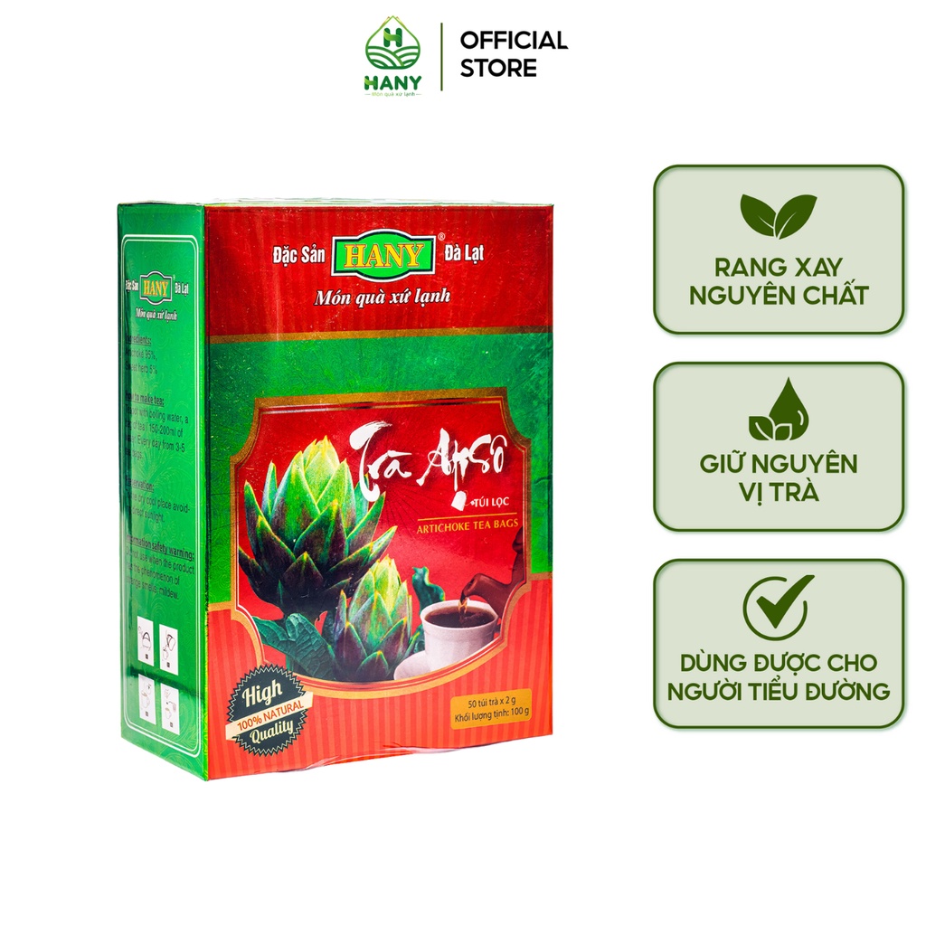 Trà Atiso HANY túi lọc 50 túi Đặc Sản Đà Lạt