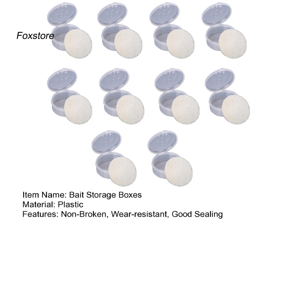 Bộ 10 Hộp Nhựa Đựng Mồi Câu Cá Chống Mòn Tiện Dụng