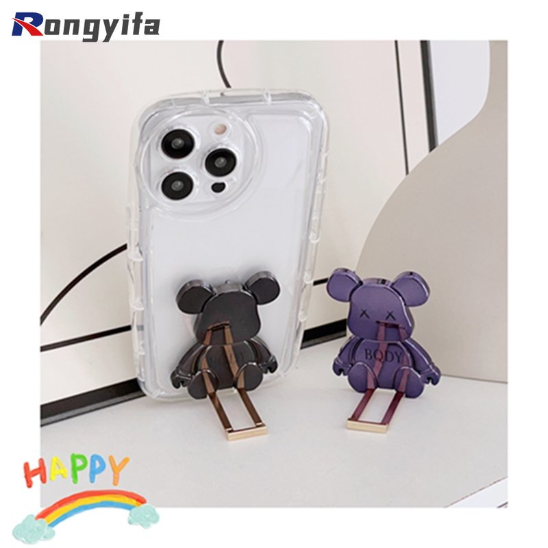 Giá Đỡ Điện Thoại Dạng Gập Hình Gấu Hoạt Hình Đơn Giản