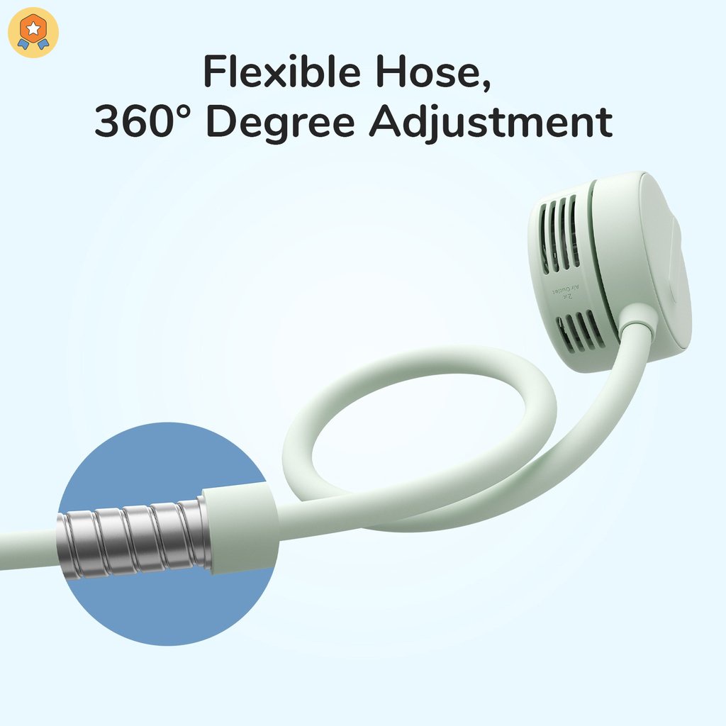 Quạt Mini Đeo Cổ Yên Tĩnh Sạc USB Yên Tĩnh HYJP2