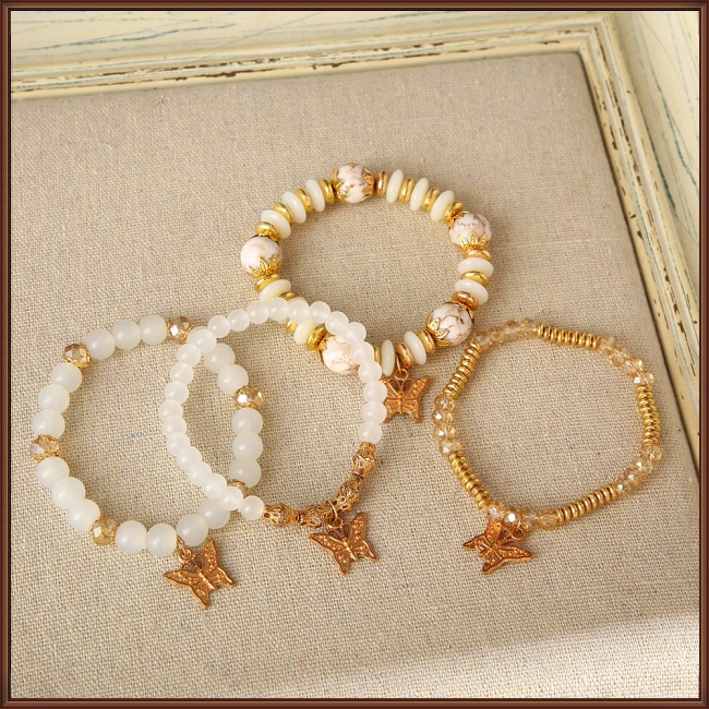 Bộ 4 Vòng Tay Hình Bướm Sang Trọng Cho Nữ