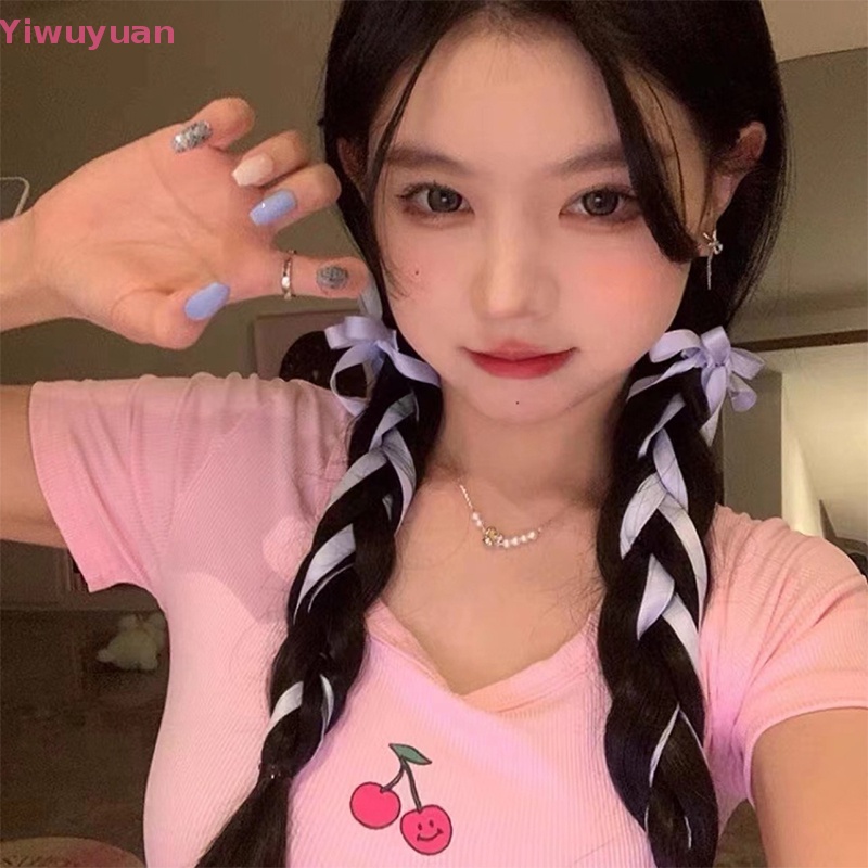 Bộ 2 Kẹp Tóc Nơ Dài Thời Trang Mới Cho Nữ