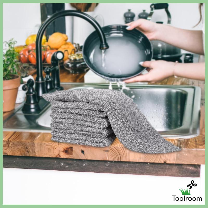 Set 5 Khăn Lau Chén Dĩa Tái Sử Dụng Được Cho Nhà Ở