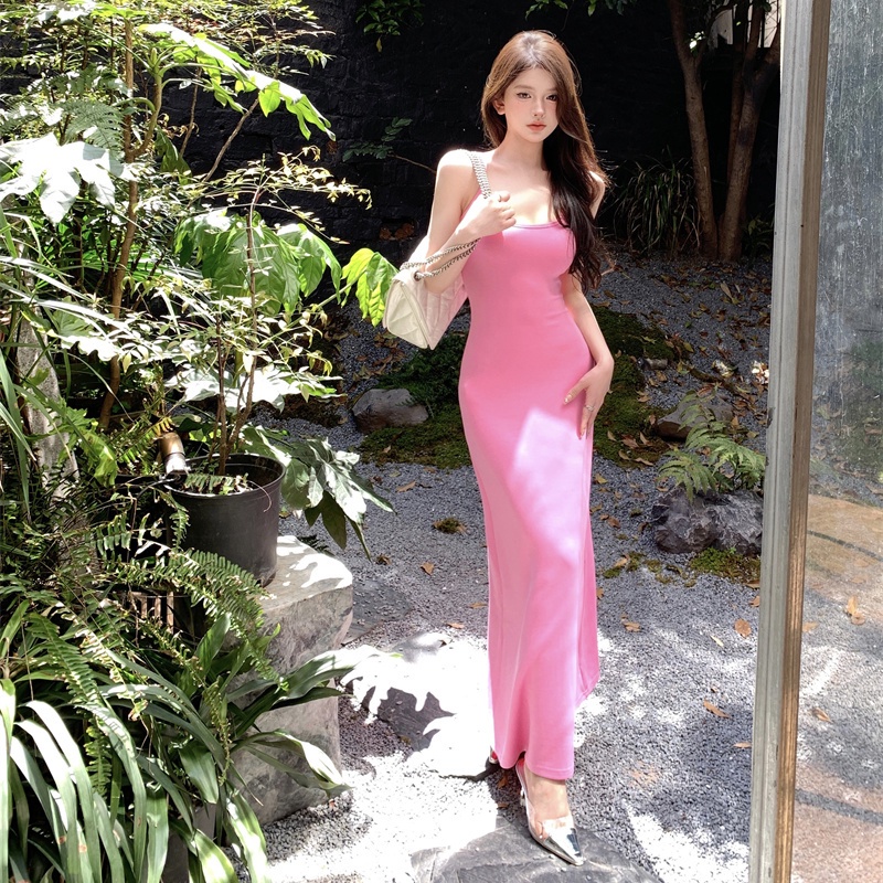 Đầm COZOK không tay đơn giản thiết kế quyến rũ thời trang