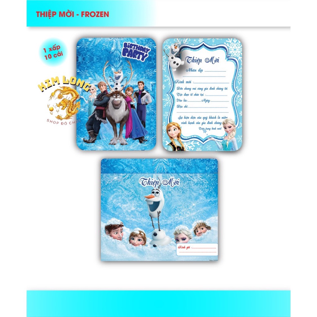 SÉT 10 THIỆP MỜI DỰ TIỆC SINH NHẬT THÔI NÔI ĐẦY THÁNG CHO BÉ HÌNH SIÊU NHÂN CHÓ CỨU HỘ CÔNG CHÚA DOREMON PONY KITTY