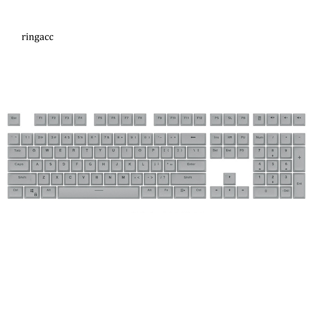 Bộ 108 Nút Bàn Phím Cơ RGA Bằng ABS Màu Trơn Có Đèn Nền Thông Dụng