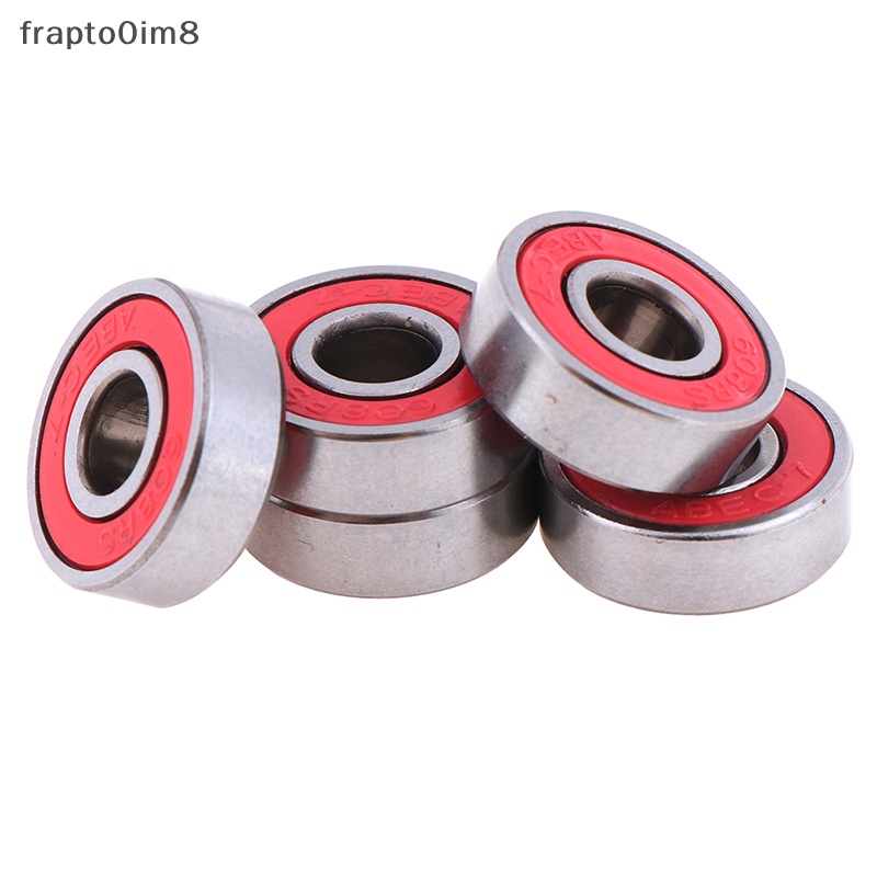 {Frapto0im8} 5 cái ABEC-7 Đỏ 608RS Con lăn ván trượt kín vòng bi 8x22x7mm mới