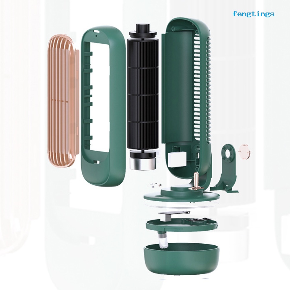 Quạt Làm Mát Để Bàn 3 Tốc Độ Không Cánh USB Kiểu Vintage