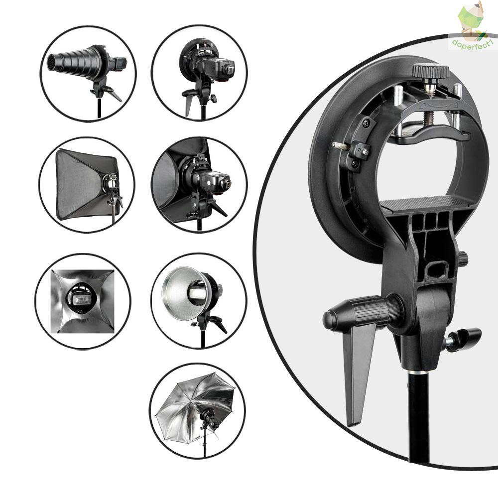 S-Type Bracket Bowens Mount Holder for Speedlite Flash Snoot Softbox   Came-6.5