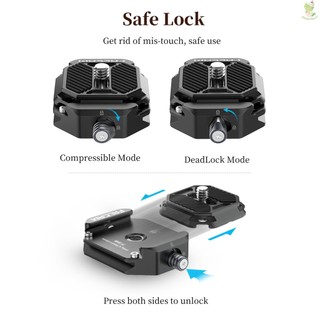 FALCAM F38 Quick Release System with Quick Release Base Mount & Quick Release Plate for Tripod Head Aluminum Alloy 15kg    Came-6.5