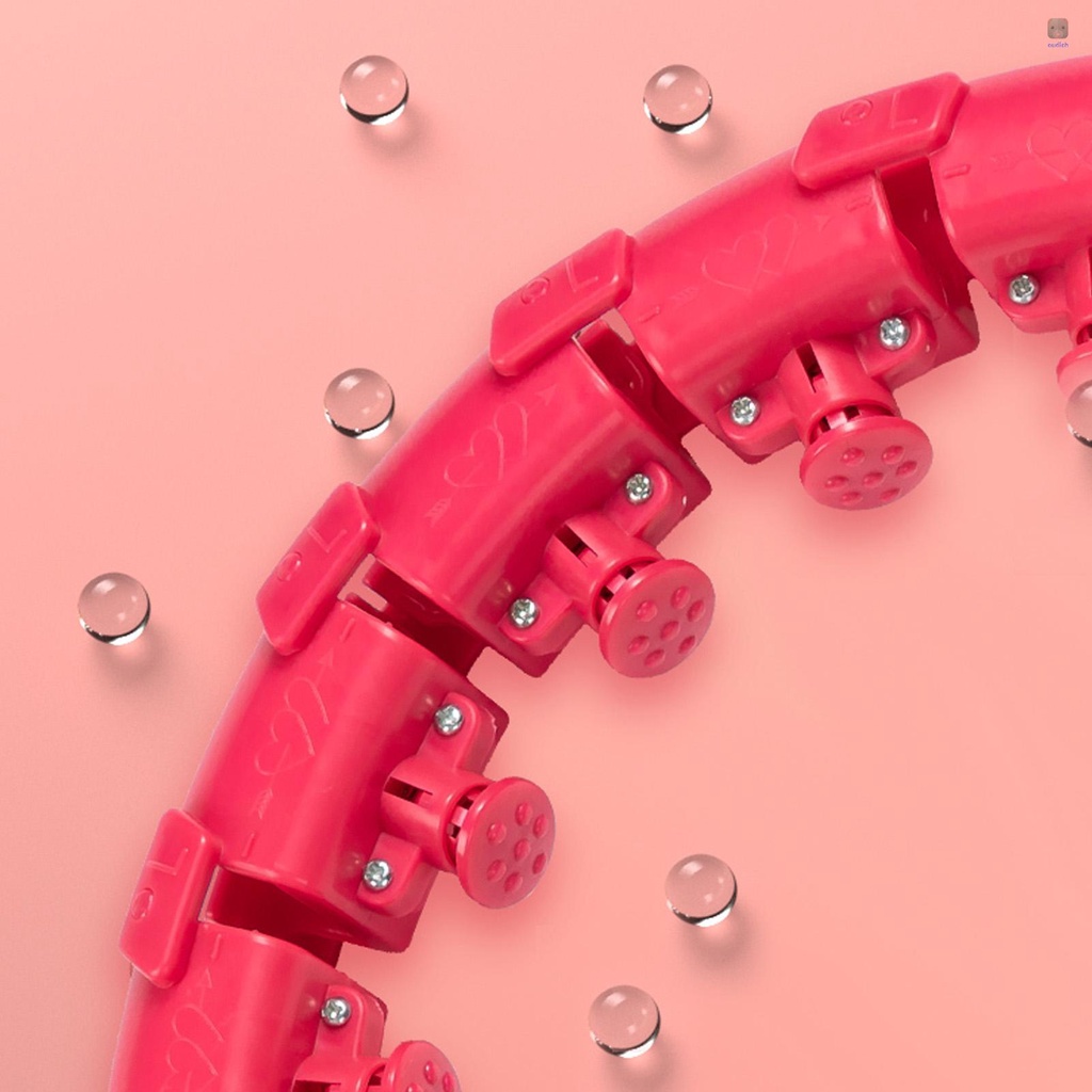 Vòng Lắc Eo Mát Xa 2 Trong 1 24 Nút Tự Động Xoay Hỗ Trợ Giảm Cân Cho Người Lớn Và Trẻ Em