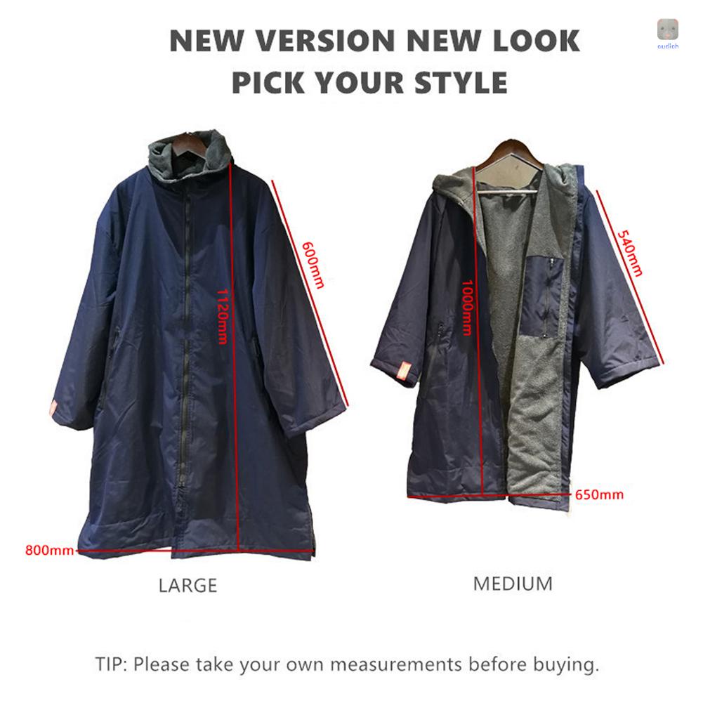 Áo Khoác Thể Thao Hai Lớp Chống Thấm Nước Có Khóa Kéo Có Mũ Trùm Tiện Lợi