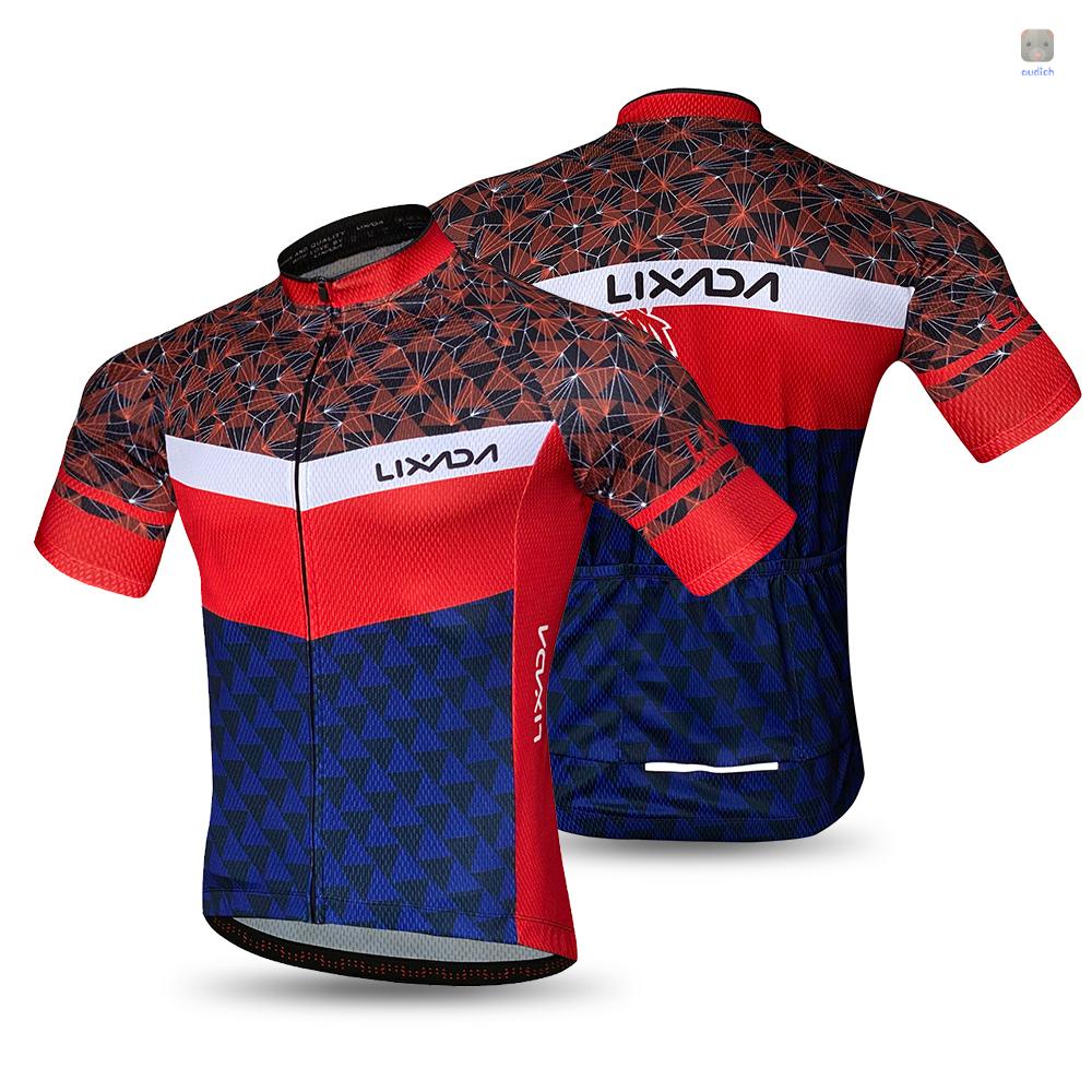 Bộ Quần Áo Đi Xe Đạp Có Đệm Lót Ngắn Tay Thoáng Khí Lixada