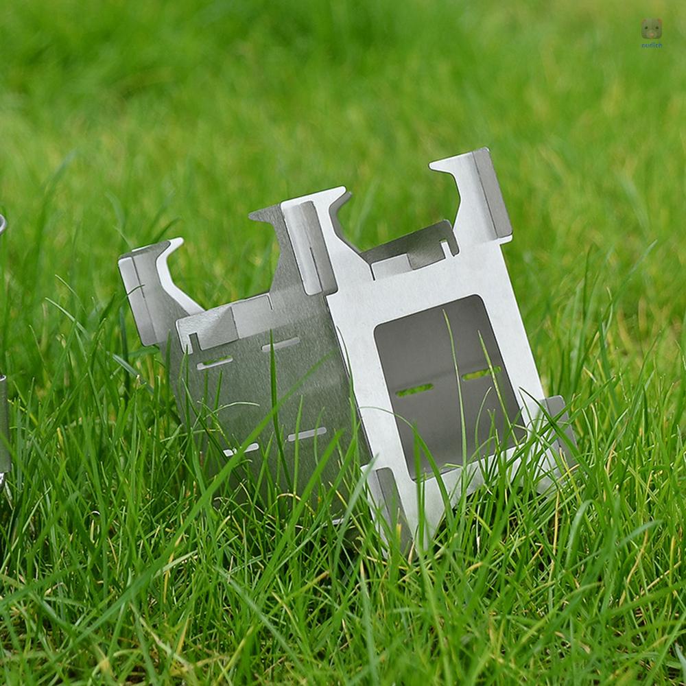 Bếp Lò Bằng Thép Không Gỉ Gọn Nhẹ Có Thể Gấp Gọn Tiện Dụng Mang Theo Du Lịch Dã Ngoại