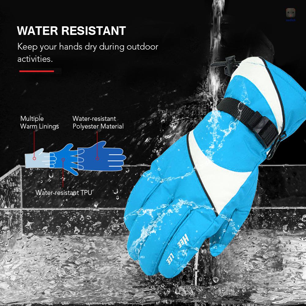 1 Đôi Găng Tay Giữ Ấm Bảo Vệ Toàn Diện Chống Thấm Nước Chống Gió Dùng Khi Lái Xe