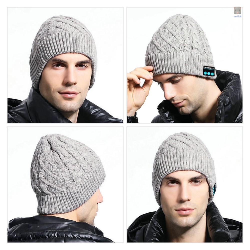 Mũ Dệt Kim MZ019 BT5.0 Có Thể Sạc Lại 200mAh Màu Nâu Dành Cho Người Lớn