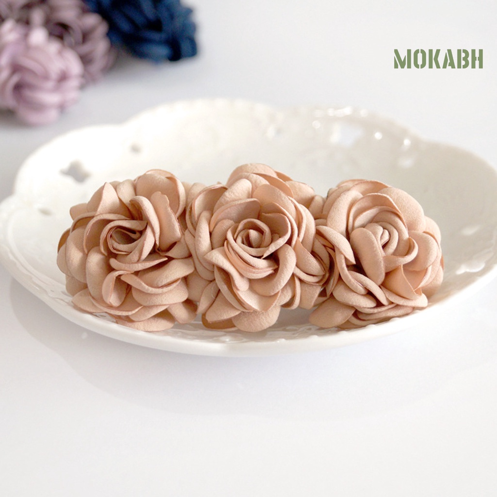 Kẹp Tóc Co Giãn Họa Tiết Hoa Màu Sắc Tươi Tắn Cho Nữ