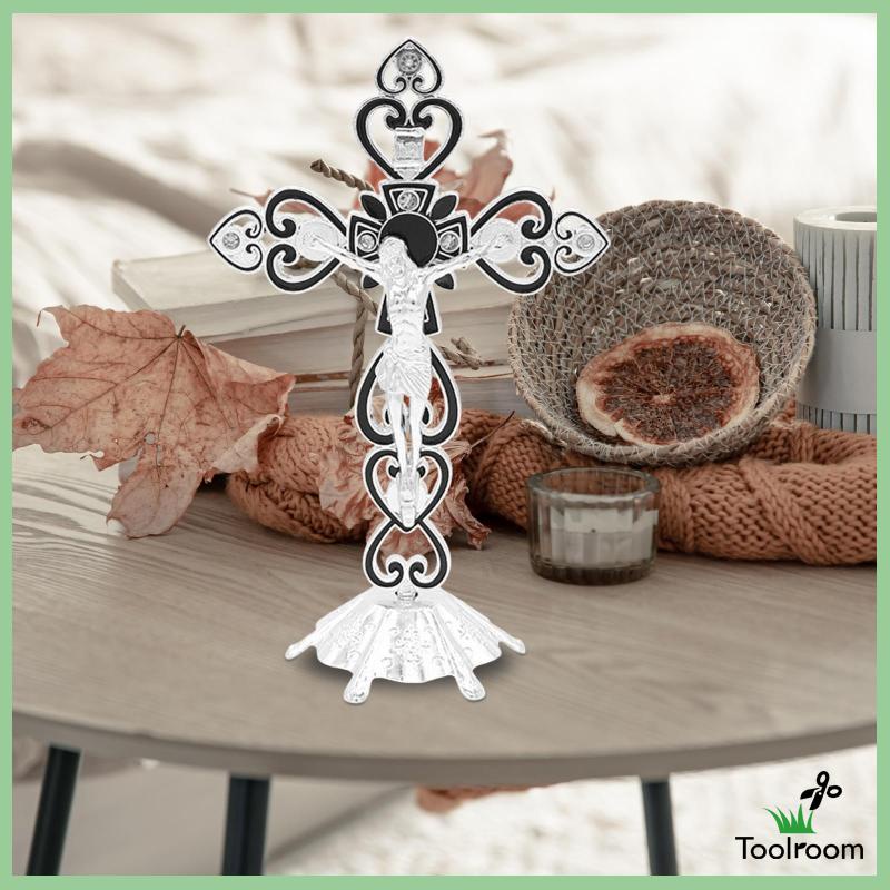 Giá Đỡ Kim Loại Hình Chữ Thập Dùng Trang Trí Bàn