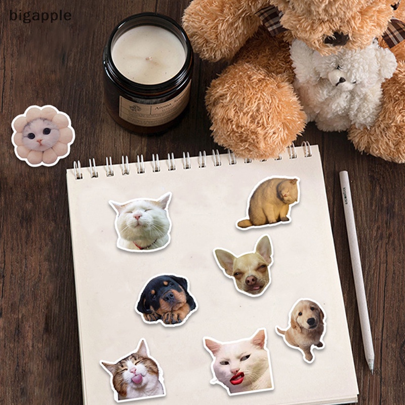 Set 50 Sticker Hình Động Vật Vui Nhộn Dùng Để Trang Trí Đàn Ghita