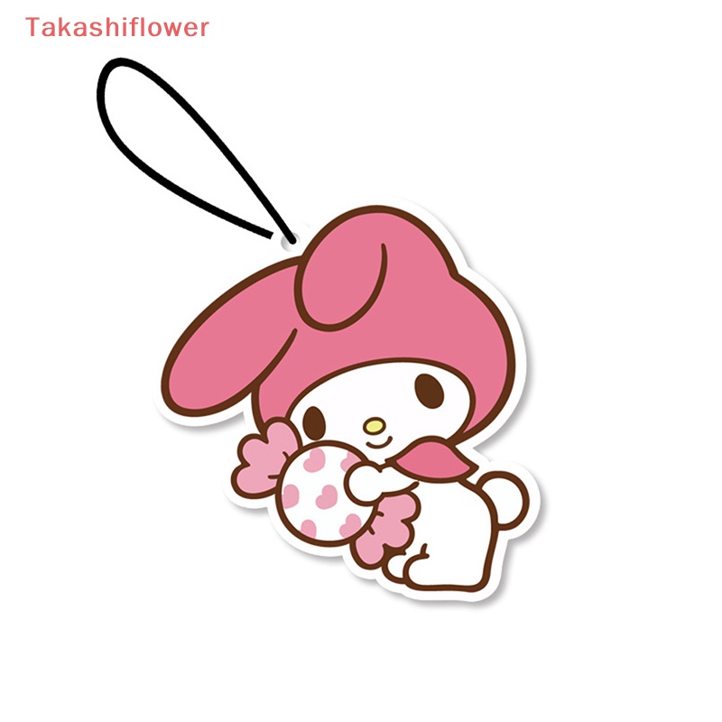 (Takashiflower) Bộ 5 Giấy Khử Mùi Tự Nhiên Hình Thỏ Kuromi Melody Đáng Yêu Treo Xe Hơi / Tủ Quần Áo