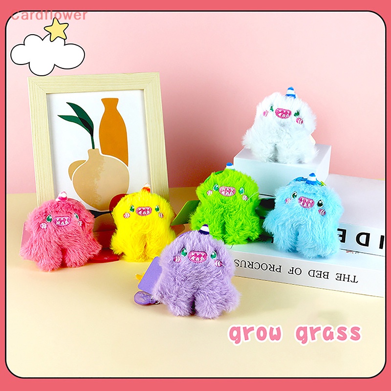 &lt; Cardflower &gt; Móc Khóa Điện Thoại / Chìa Khóa Hình Kỳ Lân Nhồi Bông Hoạt Hình Trang Trí Ba Lô / Ô Tô