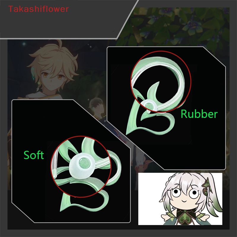 (Takashiflower) 1 Tai Nghe Chụp Tai Genshin Va Chạm Hệ Thống Akasha Sumeru Akasha Phát Sáng Dùng Hóa Trang Tiệc Tùng