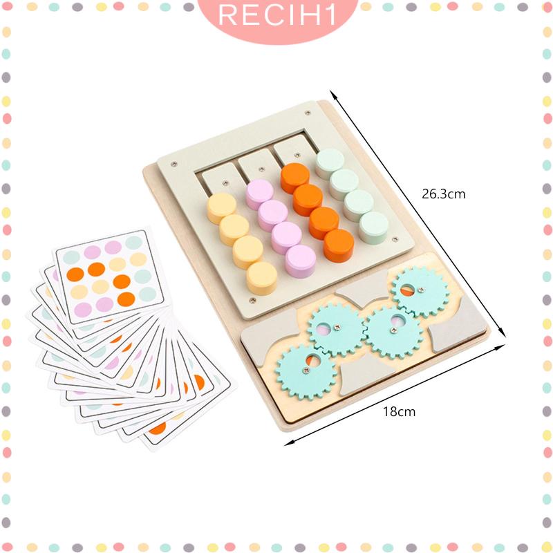 Đồ Chơi Trượt Xếp Hình Giáo Dục Theo Phương Pháp Montessori Màu Sắc Cho Bé Từ 3 Tuổi