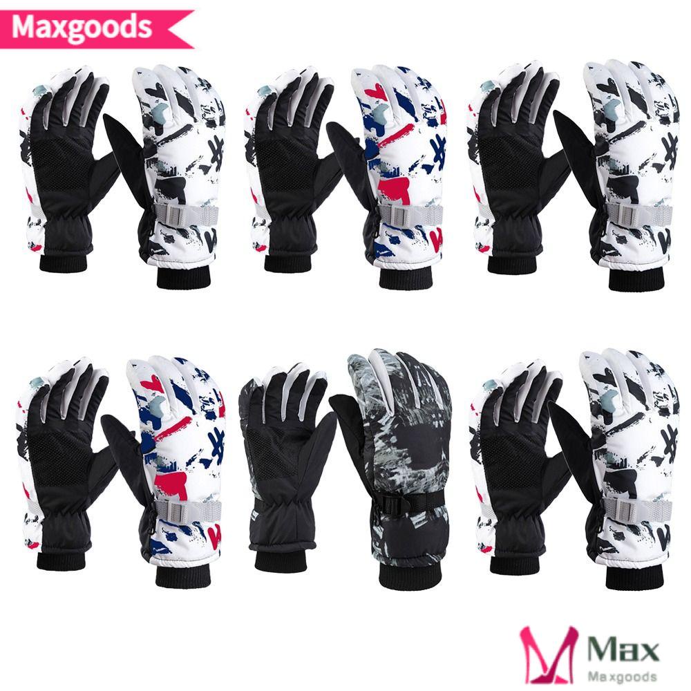 Găng Tay Trượt Tuyết Dày Dặn Thoải Mái Chống Gió Chống Thấm Nước Giữ Ấm Cho Bé