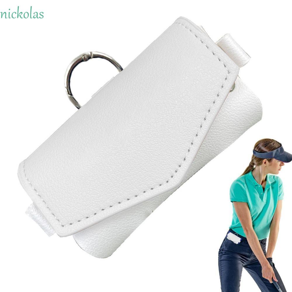 Túi Đeo Hông Bằng Da PU Khối Màu Khối Lượng Nhẹ Chống Trầy Xước Đựng Bóng Golf NICKOLAS