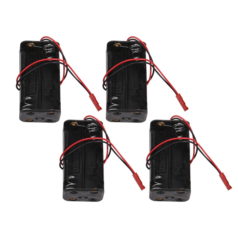 Set 4 Hộp Đựng Pin 6V 4XAA Cho Xe Điều Khiển Từ Xa HSP Redcat 1 / 8 1 / 10