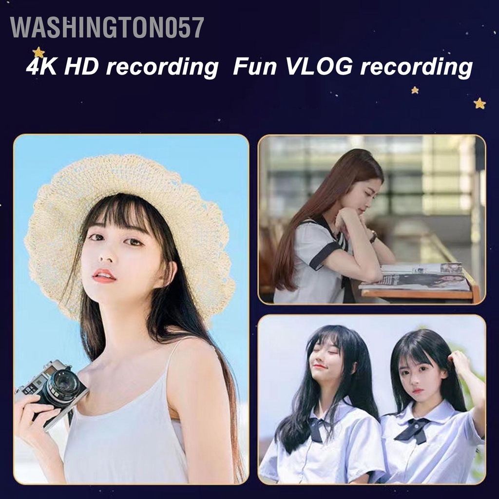 Có thể bán buôn Máy Ảnh Kỹ Thuật Số 2.88in IPS 50MP 16X Zoom 750mAh HD 4K Cho Trẻ washington057 Hàng giao ngay