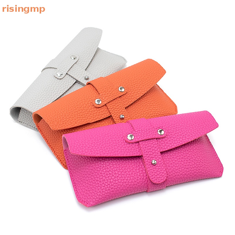 Hộp Đựng Mắt Kính Bằng Da Mềm Dạng Ví Dài Gấp Lại Được Thời Trang Dành Cho Bạn Nữ