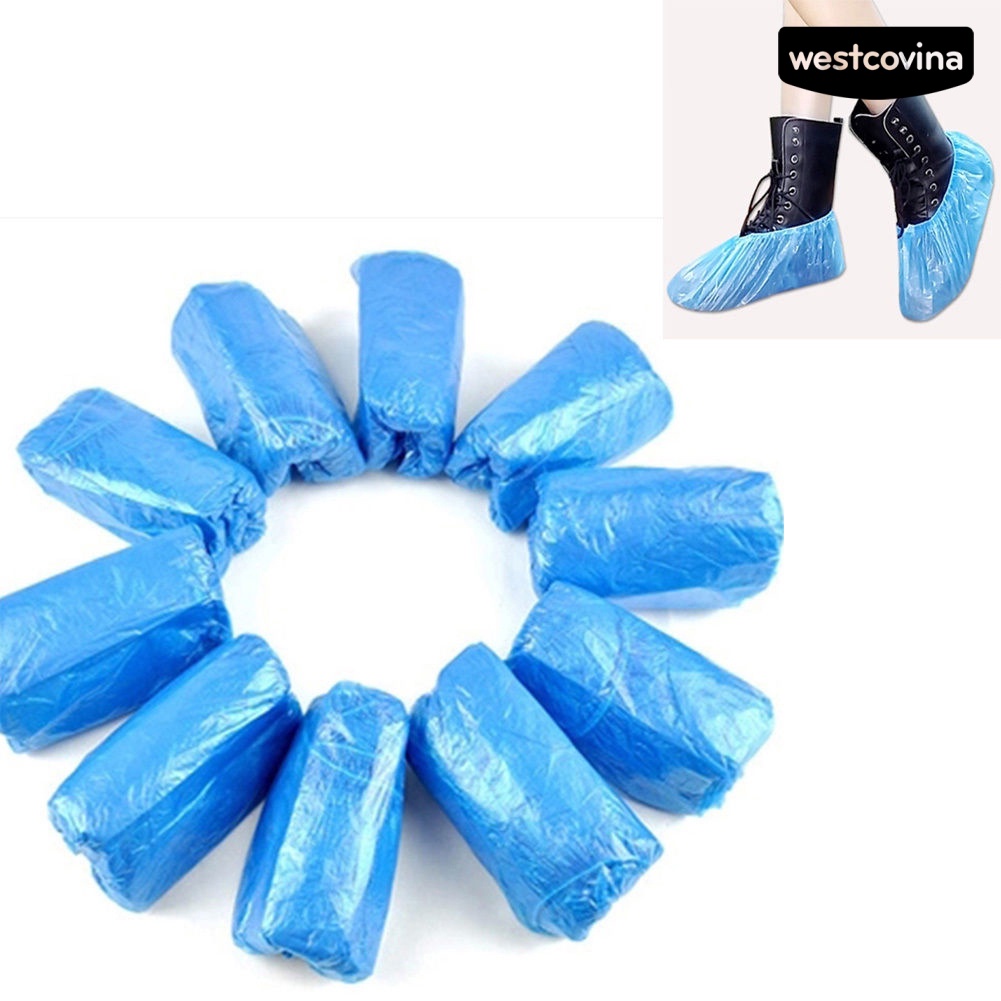 [COD]☁Set 100 Vỏ Bọc Giày Bằng Nhựa Chống Nước Dùng Một Lần Đa Ứng Dụng