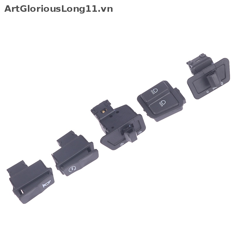 Set 5 Công Tắc Khởi Động Đèn Xi Nhan / Còi Chuyên Dụng Cho Xe Mô Tô