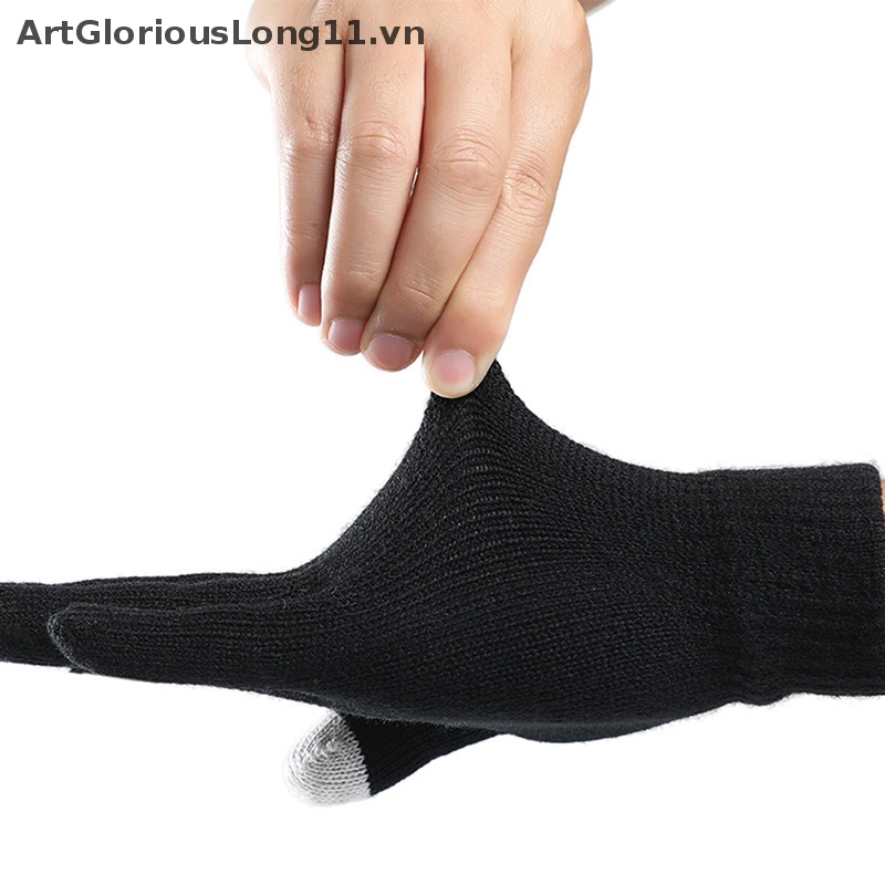 Găng Tay Dệt Kim Màu Sắc Trơn Chất Lượng Cao Có Thể Dùng Màn Hình Cảm Ứng