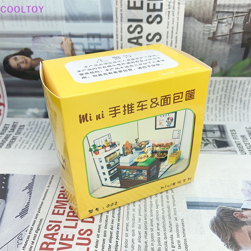 Mô Hình Xe Đẩy Mua Sắm Mini Tỉ Lệ 1 / 12 Trang Trí Nhà Búp Bê